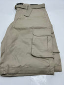 BLU ROCK MEN'S SLIM FIT STRETCH BELTED CARGO SHORTS - SIZE: MEN 36 - STONE - Brand New