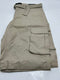 BLU ROCK MEN'S SLIM FIT STRETCH BELTED CARGO SHORTS - SIZE: MEN 36 - STONE - Brand New