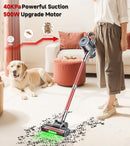 CHOSBE CORDLESS VACUUM CLEANER 500W/40KPA STICK VACUUM - RED/GRAY - Like New