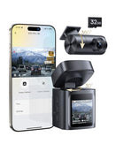 BASEUS VD1 PRO SOLAR DASH CAM FRONT AND REAR, 4K+1080P, NIGHT - Scratch & Dent