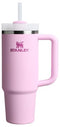 STANLEY QUENCHER H2.0 TUMBLER WITH HANDLE AND STRAW 30 OZ - CHERRY BLOSSOM - Like New
