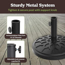 PURE GARDEN UMBRELLA BASE, 19LBS HEAVY-DUTY 50-103 - BLACK - Like New