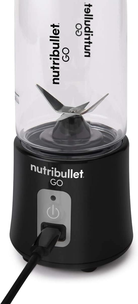 Nutribullet GO Portable Blender Shakes Smoothies 13 Oz 70 Watts NB50300 - Black - Like New