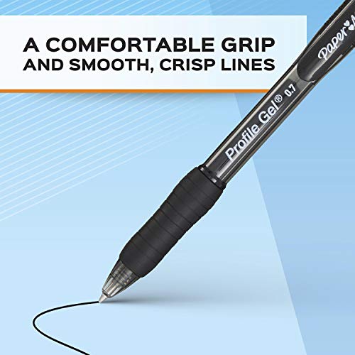2095473 Paper Mate Gel Pen Profile Retractable Pen 0.7mm 36 Count Black - Brand New
