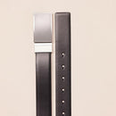 AMAZON ESSENTIALS MEN'S LEATHER REVERSIBLE PLAQUE DRESS BELT SIZE 34 - NEw - Brand New