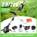 SALEM MASTER 20V String Trimmer 12 Inch Edger Cordless Stringless Trimmer - Brand New
