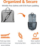 AMAZON BASICS CARRY-ON GARMENT BAG TRAVEL BUSINESS TRIPS SHOULDER STRAP - GRAY - Like New