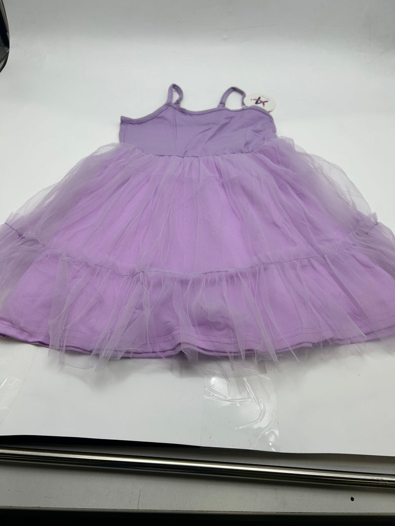 ARSHINER ASHINER LITTLE GIRLS TULLE DRESS PURPLE TUTU CASUAL SIZE: 110 - PURPLE - Brand New