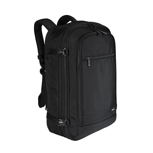 AMAZON BASICS TRAVEL BACKPACK CARRY ON FLIGHT APPROVED LIGHTWEIGHT - BLACK - Like New