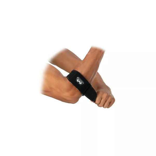 MCDAVID SPORT TENNIS AND GOLF ELBOW STRAP: MUSCLE PAIN RELIEF, NYLON - BLACK - Like New