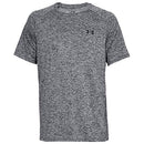 UNDER ARMOUR MEN'S BIG LOGO SHORT SLEEVE T-SHIRT MEN L GRAY/BLACK - Brand New