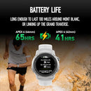 COROS APEX 4 (46MM) GPS WATCH, 1.3" MIP TOUCH GLOBAL MAPS HANDS FREE - WHITE - Like New