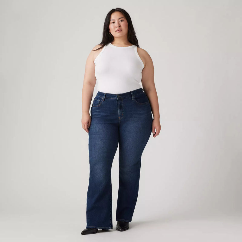 LEVI'S 725 HIGH RISE WOMEN'S JEANS SIZE: 16W M PLUS ETERNAL INDIGO DARK WASH - Brand New