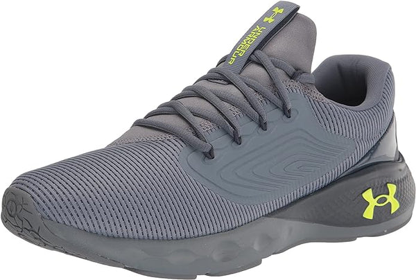 3024873 Under Armour Men's Charged Vantage 2 2e Gravel/Gravel/Lime Surge 9 New