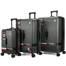 TUCCI LINEA 3-PIECE HARDSIDE SPINNER LUGGAGE SET, TSA LOCK, 20/28/30" - GRAY - Brand New