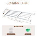 Hershii Expandable Shelf Rod Closet System Heavy Duty Clothes Hanger diy - Ivory - Like New