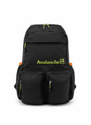 AVALANCHE DAVIS BACKPACK OUTDOOR TRAVEL PADDED MESH BACK BOOK BAG - BLACK - Brand New