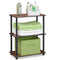 FURINNO TURN-N-TUBE 3-TIER COMPACT DISPLAY RACK - DARK CHERRY - Like New