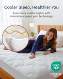 Viscosoft Copper Infused Pillow Top Mattress Pad Twin XL 750 GSM Fill - NEW - Brand New