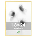 FrameWorks 18x24 Brushed Aluminum Poster Frames 1 Pack - Gold - Brand New
