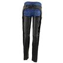 Milwaukee Leather LKL6700 Women Classic Black Leather Chaps Hip Pocket Size: 3XL - Brand New