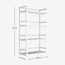 MOLYHOM Metal Storage Shelves Adjustable Garage Unit Utility - Scratch & Dent