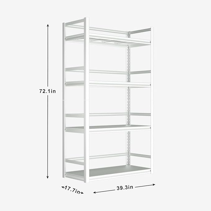 MOLYHOM Metal Storage Shelves Adjustable Garage Unit Utility - Scratch & Dent