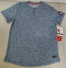 CANADA WEATHER GEAR MEN'S SUPREME SOFT KNIT HENLEY TSHIRT,SIZE: M, BLUE POSEIDON - Brand New