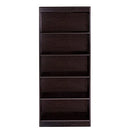 ONE SPACE ESSENTIALS 5-TIER BOOK SHELF 50-LD01ESSHLF - ESPRESSO - Like New