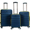 ROCKLAND MELBOURNE HARDSIDE EXPANDABLE LUGGAGE SPINNER WHEELS 3-PIECE - NAVY - Like New