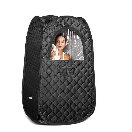 TATALIFE PORTABLE SAUNA HOME SAUNA TENT FULL BODY STEAM SAUNA TENT - BLACK - Like New