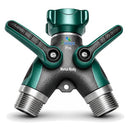 2WAYZ- HOSE SPLITTER, 2 WAY HEAVY DUTY, GARDEN HOSE SPLITTER, FAUCET SPLITTER - Like New