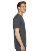 AMERICAN APPAREL UNISEX FINE JERSEY SHORT-SLEEVE V-NECK - SIZE: XL - ASPHALT - Like New
