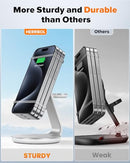 HERRBOLAI 3 in 1 Charging Station Compatible with Magsafe Charger - SILVER - Like New