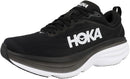 1127952 HOKA ONE ONE Womens Bondi 8 Textile Black/White 9.5 - Like New