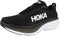 1127952 HOKA ONE ONE Womens Bondi 8 Textile Black/White 9.5 Like New