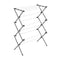 HONEY-CAN-DO COLLAPSIBLE LAUNDRY & TOWEL RACK, STURDY, STEEL - WHITE/ SILVER - Brand New