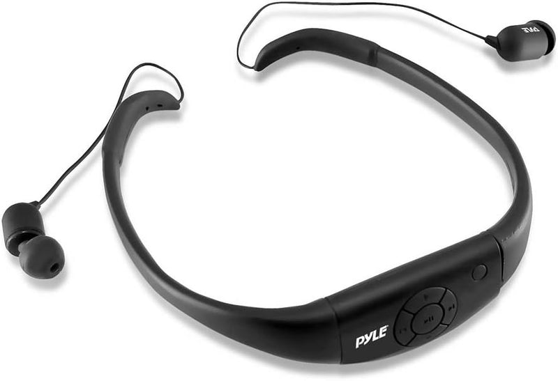 Pyle Waterproof MP3 Music Player Headphones Waterproof Rating PSWP8BK - Black Like New