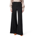 DEE OCLEPPO WOMEN'S ANNA HIGH RISE PULL ON PIN TUCK PANT STANDARD BLACK M - Brand New