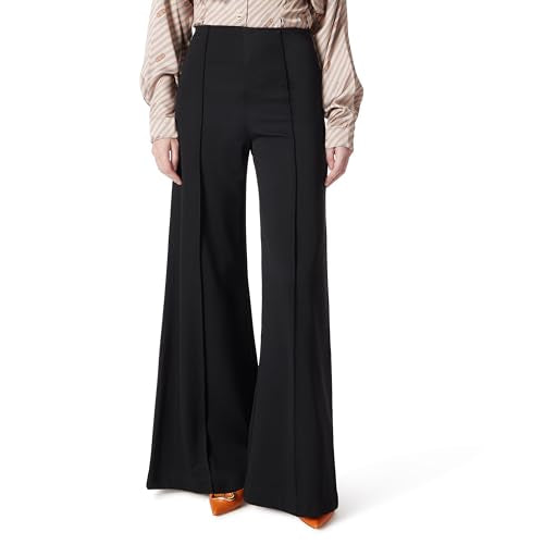 DEE OCLEPPO WOMEN'S ANNA HIGH RISE PULL ON PIN TUCK PANT STANDARD BLACK M - Brand New