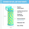 THERMOS FUNTAINER 16oz Stainless Steel Insulated Bottle Spout Lid Wavy-Teal - Like New
