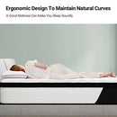 AVENCO 10 INCH FULL MATTRESS, HYBRID MATTRESS, MEDIUM FIRM MATTRESS - BLACK - Brand New