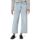 AMAZON ESSENTIALS WOMEN'S HIGH-RISE WIDE LEG CROP ICED BLUE LIGHT WASH 10 - Brand New