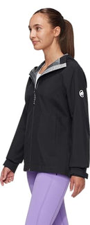 1010-31500 MAMMUT LINARD LIGHT HARDSHELL HOODED JACKET WOMEN M - BLACK - Brand New