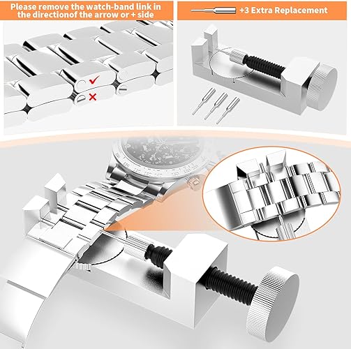 BYNIIUR Watch Repair Kit with Carrying Case -BLACK - Like New