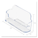 Deflecto Business Card Holder, Single Compartment, 70101 - Like New