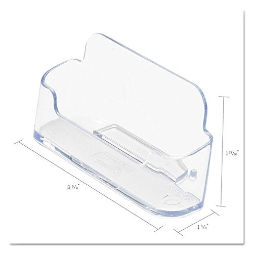 Deflecto Business Card Holder, Single Compartment, 70101 - Like New