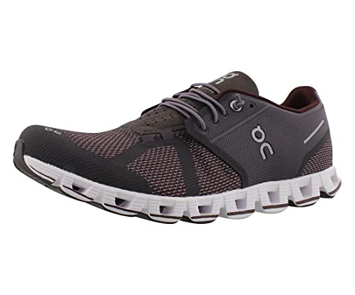 19.99509 ON Running Mens Cloud Synthetic Textile Pebble Raisin Trainers 9.5 - Like New