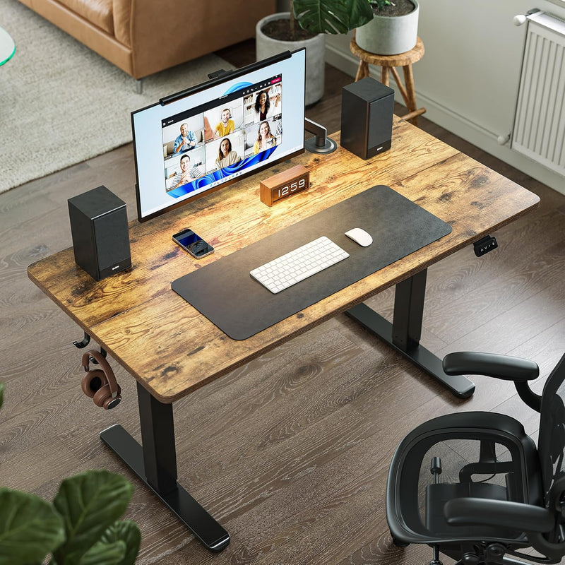 SHENZHEN ELECTRIC STANDING DESK HEIGHT ADJUSTABLE 40 X 24 SIT - VINTAGE BROWN - Like New