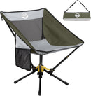 ADSMART PORTABLE CAMPING CHAIR LIGHTWEIGHT FOLDING CHAIR FOR CAMPING - BROWN - Like New